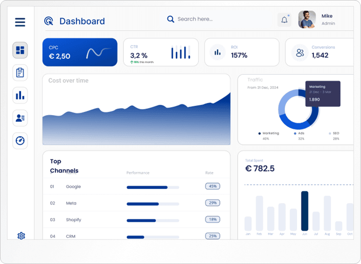 Professional Dashboard Preview